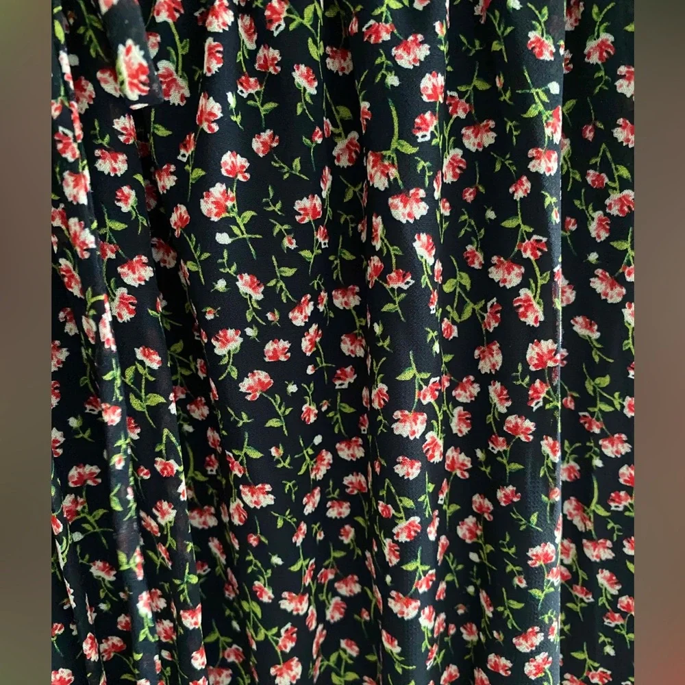 Sienna Sky Black Floral Midi Dress - Picture 6 of 7